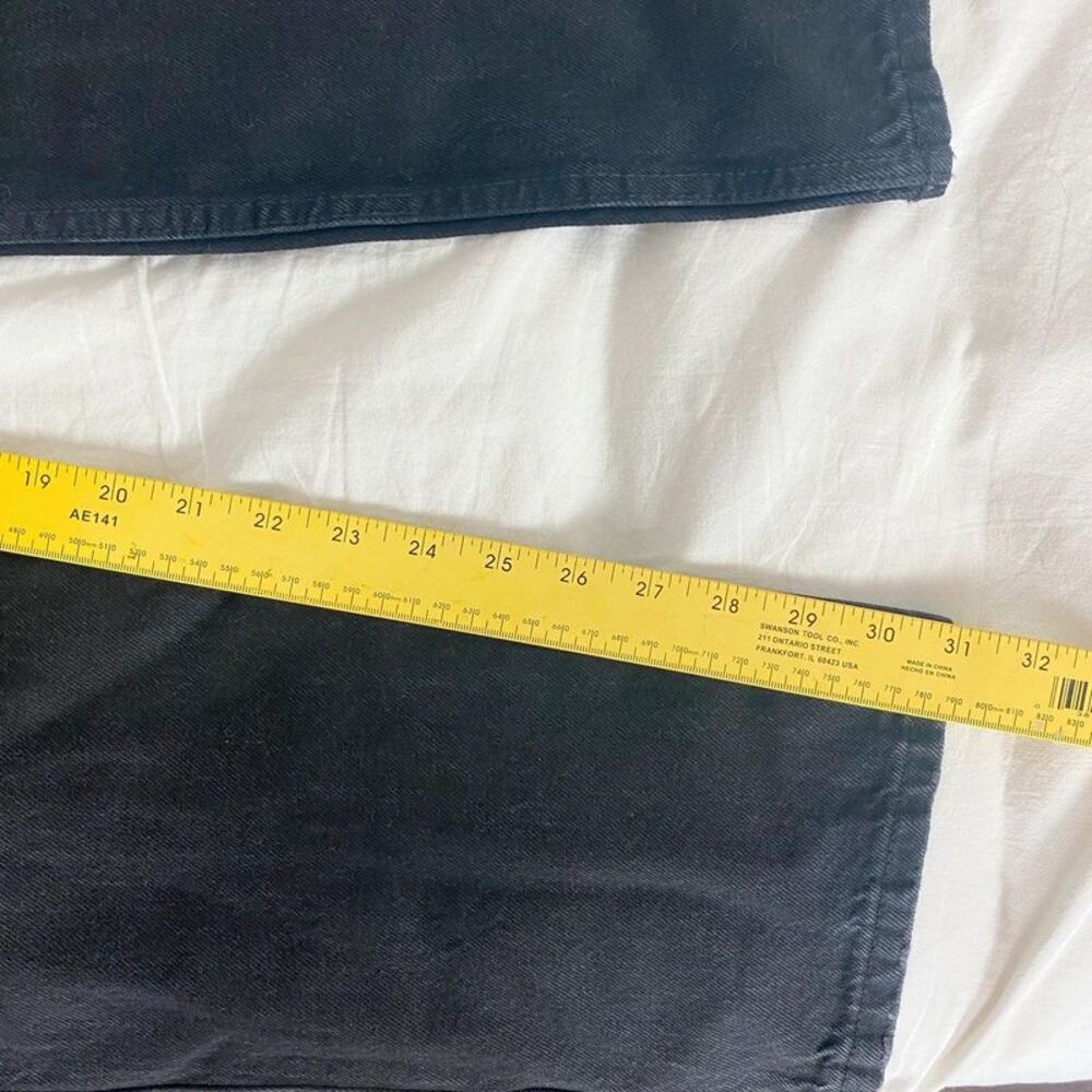NWT black Pull & Bear Mid Waist Straight Leg Jeans Size 0 - Picture 12 of 12